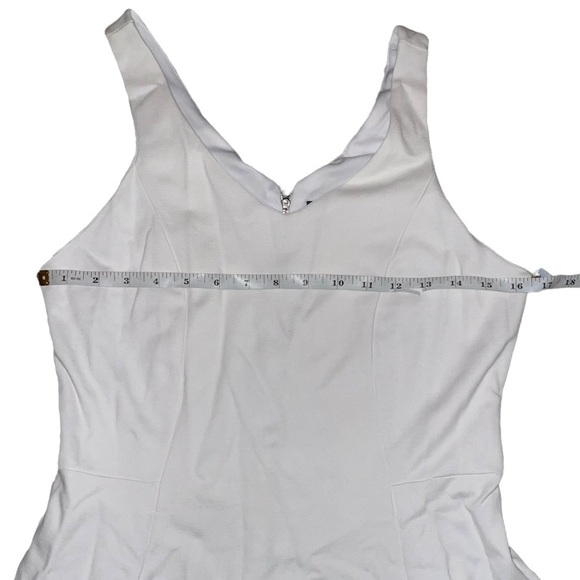 Dex Sleeveless White Dress V-Neck Medium - Picture 5 of 8